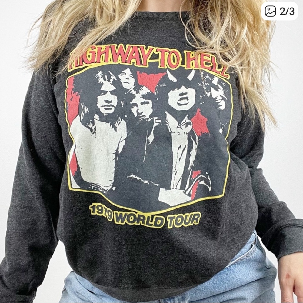 Lucky Brand AC/DC 1979 World Tour Sweatshirt M